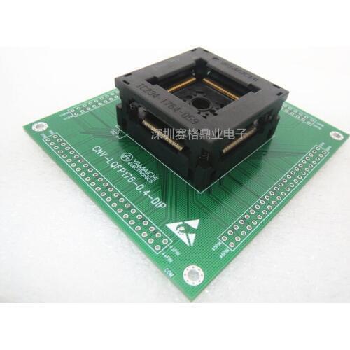 Original IC Test Seat QFP176 IC234-1764-059 Burning Programmer LQFP176 Socket Adapter