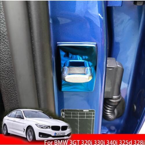 Excellent Stainless Steel Door Lock Buckle Protective Cover Auto Case For BMW 3 series GT 3GT E46 E90 F30 Car Styling