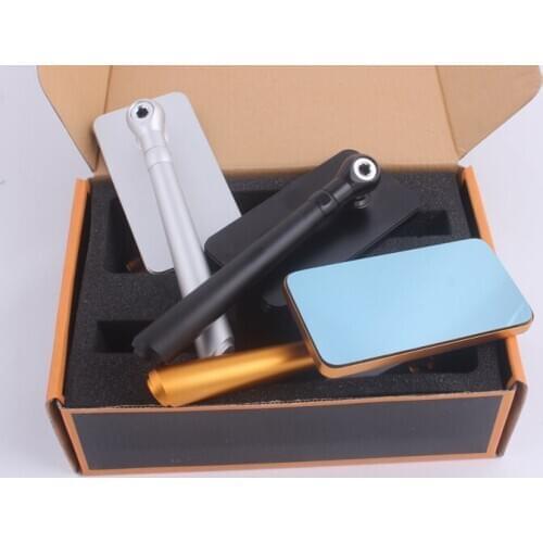 Full Aluminum CNC motorcycle Mirror Phone Shape 8mm 10mm screws Universal Fitment for Kawasaki-Suzuki-Honda-Yamaha