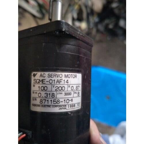 Servo motor SGME-01AF14 , Used one , 90% appearance new , 3 months warranty , fastly shipping