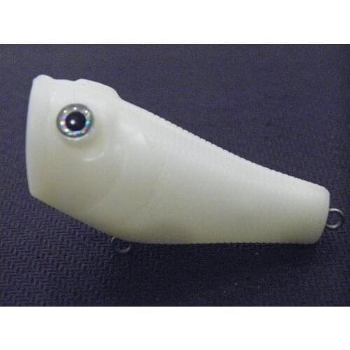 WLure 5.1cm Small Type Topwater Blank Popper Bait for Lure Custom Painting to Make Your Own Lure UPT620