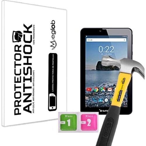 Screen protector Anti-Shock Anti-scratch Anti-Shatter compatible with Tablet Sunstech TAB743GQC