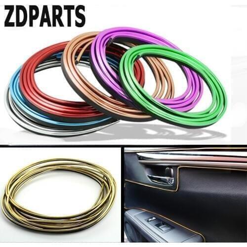 ZDPARTS 5M Automobiles Car Styling Interior Decoration Strip For Skoda Octavia A5 A7 2 Rapid Fabia Yeti Superb Volvo V70 XC60 90