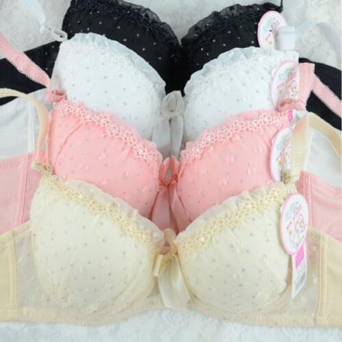 2019 Women Push Up Bra Bowknot Lace Bras Lingerie Underwear Underwired Brassiere Dropshipping