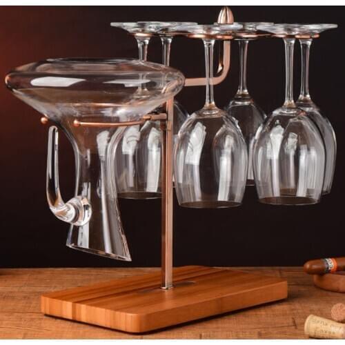 1Pc Creative Desktop Wine Bottle Glass Holder Dinner Table Cup Hanging Storage Drain Rack Kitchen Supplies