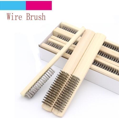 1pcs Stainless Steel Paint Remove Rust Brushes Cleaning Polishing Detail Metal Brushes Clean Tools Home Kits