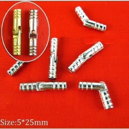 100PCS/LOT 5*25mm Zinc Barrel Hinge For Jewelry Chest Gift Wine Music Box Dollhouse Cabinet