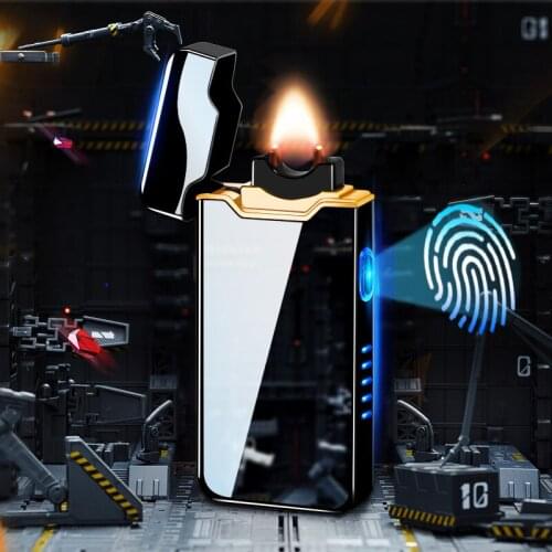 2021 big fire Arc Windproof Electronic recharge USB Recharge Lighter Electric Lighters