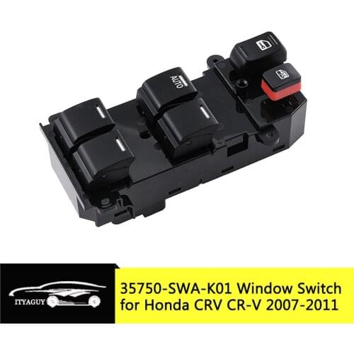 35750-SWA-K01 35750SWAK01 Left Hand Driver Side Power Window Switch Electric Control Button Panel For Honda CR-V CR V 2007-2011