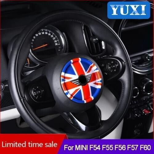 3D Steering wheel decorative sticker car styling accessories decoration For BMW MINI COOPER S ONE JCW F54 F55 F56 F60 clubman