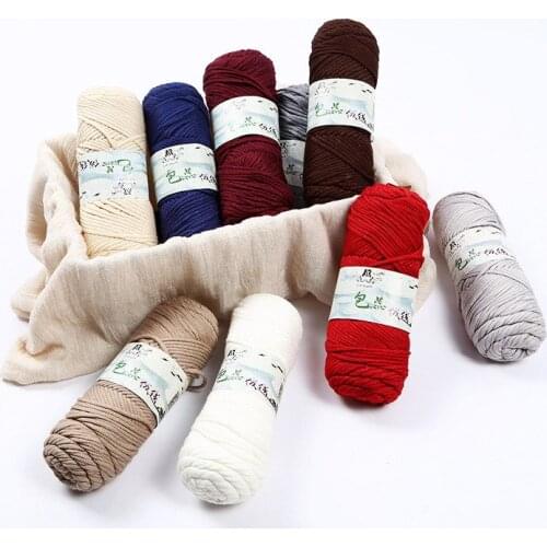 4balls=400G Yarn for Blanket Sweater Scarf Milk Cotton Yarn Hand Kitting DIY Sewing Tools Knitting Wool Yarn Crochet Yarn