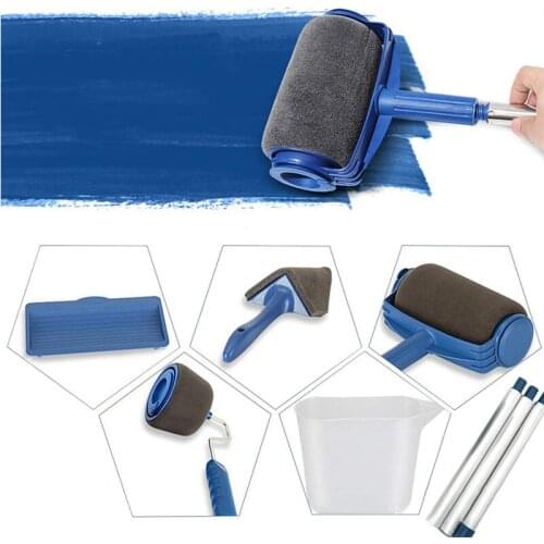 5/8pcs Wall Decorative Paint Roller Corner Brush Tools Multifunctional Household Use DIY Painting Brushes Set Painting Rollers