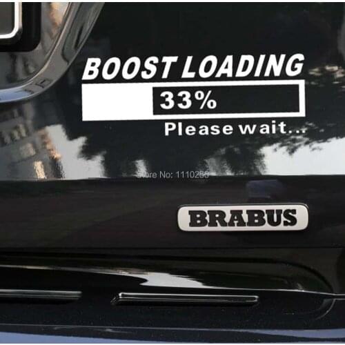 Aliauto Car-styling Boost Loading Funny Car Stickers And Decal Accessories For Volkswagen Ford Chevrolet Honda Hyundai Golf Polo
