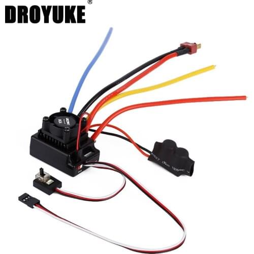 Hot High quality Waterproof 80A RC Brushless ESC BEC Car Parts Electric Speed Controller with 5.5V 3A BEC for 1/10 RC Car Truck