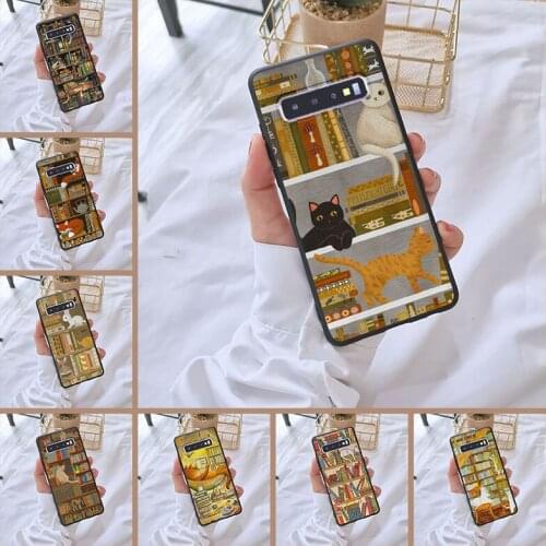 Phone Case For Samsung Galaxy Note 10 Pro Soft Silicone Cat Book Cute Funny Fox Rabbit Back Cover For Samsung S10 Plus 5G 10E