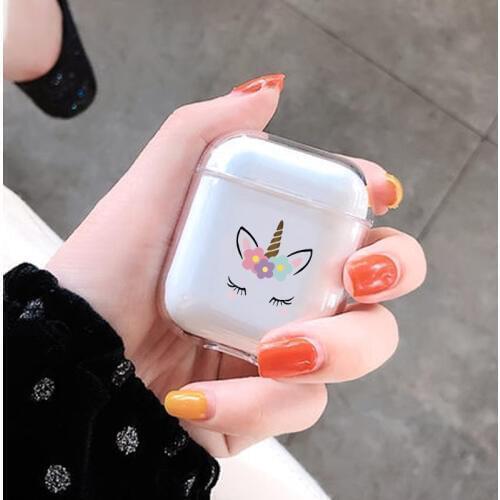 Cartoon Unicorn Case For Apple airpods Case Cover Cute Wireless Bluetooth Earphone Case For Airpods Headphone Protective Cover