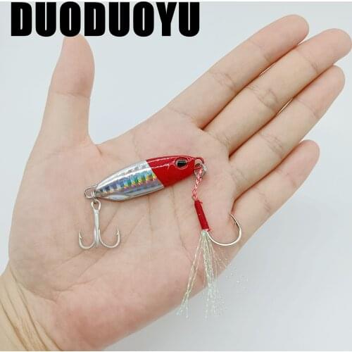 DUODUOYU 5PCS/LOT Metal Saltwater Jigging Fishing Lure Spoon Jigs Lures Hard Bait 10g/15g/20g/30g/40g Jig Spoon Artificial Bait