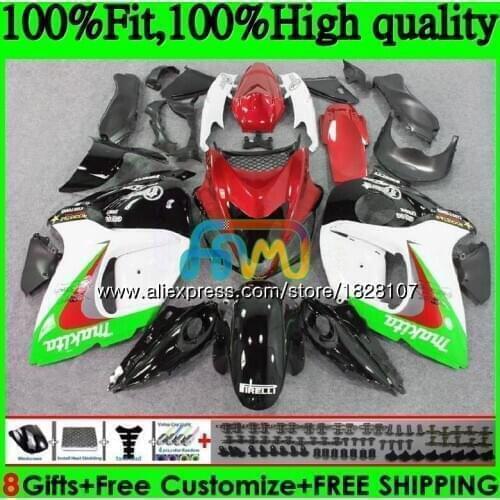 Injection For SUZUKI Hayabusa GSXR1300 08 09 10 11 12 56BS.38 GSX-R1300 GSXR 1300 2008 Red green blk 2009 2010 2011 2012 Fairing