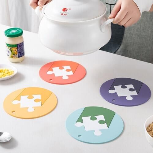 Creative Silicone Heat Insulation Table Placemat Multifunctional Cute Cartoon Bowl Pad Kitchen Accessories Tea Mug Drink Coaster
