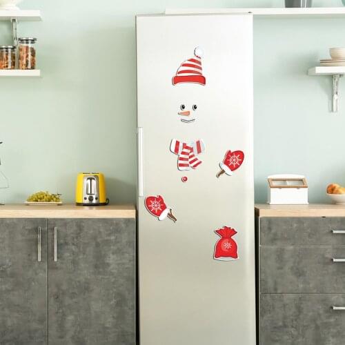 Christmas Fridge Handle Covers Santa Claus Microwave Oven Dishwasher Door Handle Cover Xmas Christmas Party Decor 20cm x 30cm