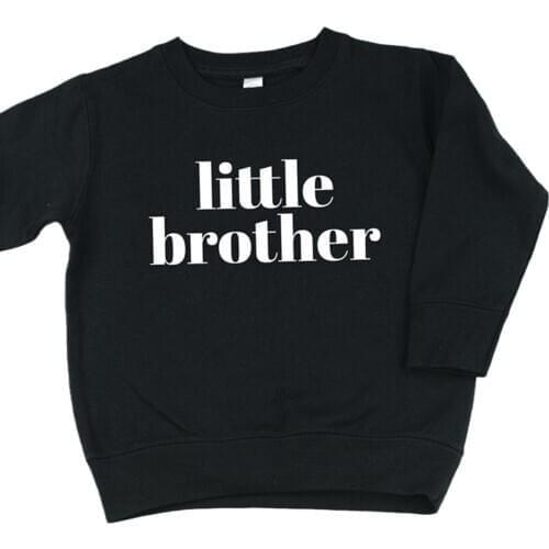 Little Brother Winter Fleece Thick Sweatshirts For Kids O-Neck Cotton Tops Jacket