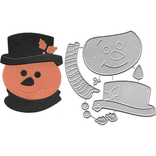 Snowman Metal Cutting Dies Scrapbooking Embossing Folders for Card Making Craft Stencil DIY Decor Slimline Dies