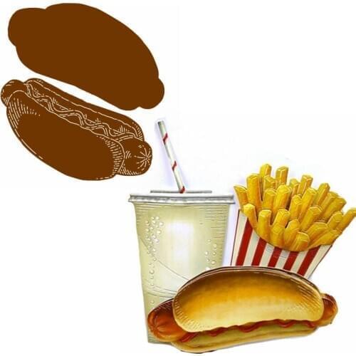 Succulent Hot Dog Metal Cutting Dies Juicy Hot dog Die Cuts For Card Making DIY Scrapbooking Album Decoration New 2019