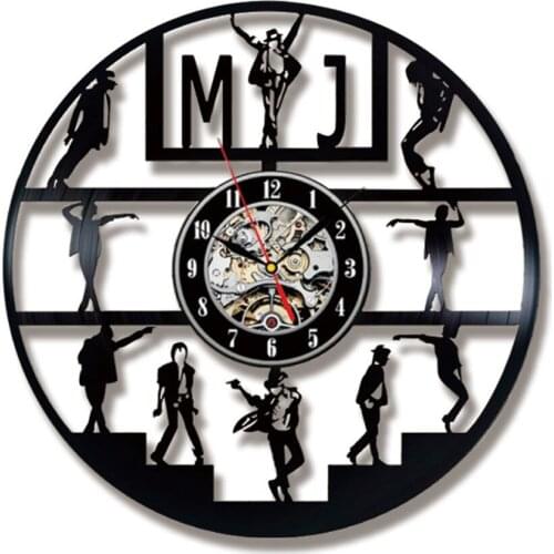 Musician Michael Jackson LED Vinyl Record Wall Clock Michael Jackson Art Wall Clock LED Light Music Decor Gift Ideas Home Decor