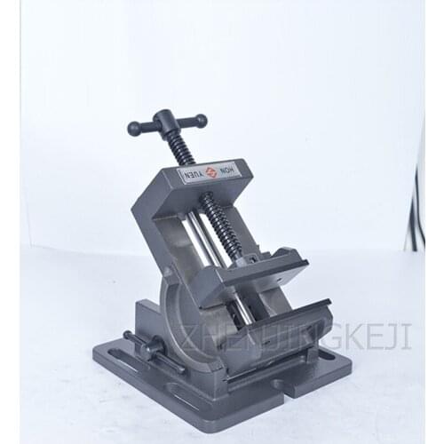 QKD Pourable Guide Type Angle Flat Pliers 0-90 Degrees Tilt Drilling Machine Bench Vice 3 Inches 4 Inch Bench Drill Fixture