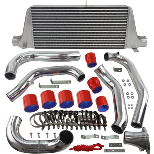 FMIC Front Mount Intercooler Kit Fits For RX7 FC FC3S 13B Single Turbo 300-700hp 86-91 RED