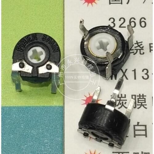 Original new 100% PT06-220R horizontal cross hole 220Ohm adjustable micro adjustment potentiometer (SWITCH)
