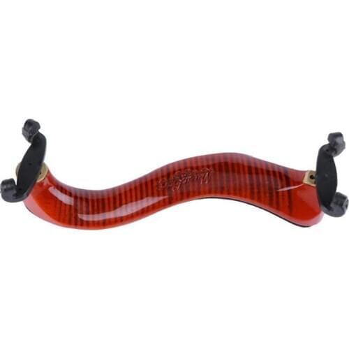 Adjustable Wood Rubber Violin Shoulder Rest Padded for 3/4 4/4 Size Violin