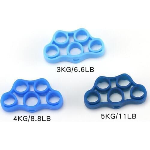 Silicon Hand Grip Strengthener Finger Stretcher Strength Trainer Hand Exerciser