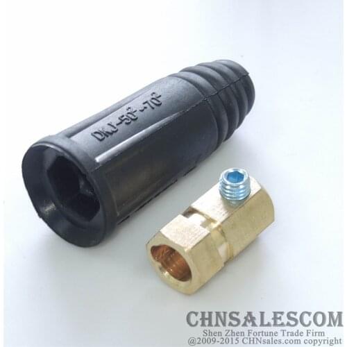 CHNsalescom 315A-400A European style Welding cable rapid connector Female 50-70mm2