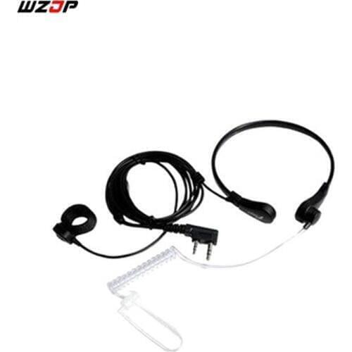 WZJP Tactical Throat Microphone Vibration Radiation Protection Headset for Walkie Talkie Earphone Accessories for Hunting