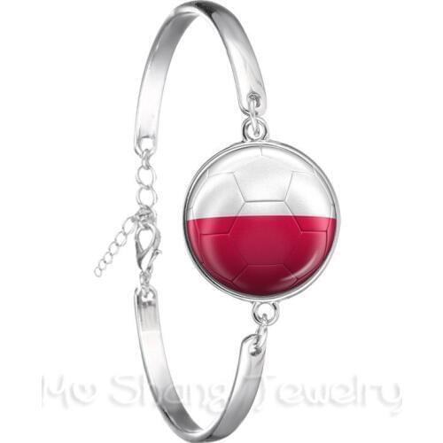 Vintage Football Bracelet 2018 World Cups National Flag Panama,Australia,Egypt,Argentina,Russia,Germany,Denmark,Poland