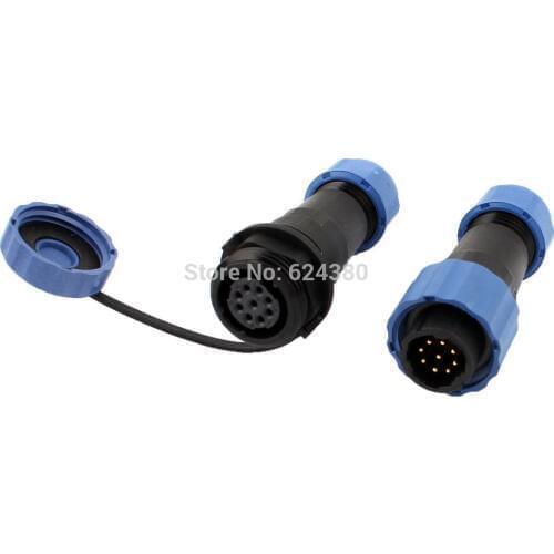 SD16 16mm 9 Pin 9P Waterproof Cable Wire Docking Plastic Aviation Connector Female Male Plug Socket Straight IP68 Discount