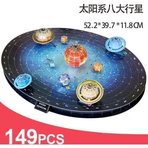The Eight Planets of the Solar System Model Assembly 3d Three-dimensional Puzzle Planet Handmade Ornaments P250