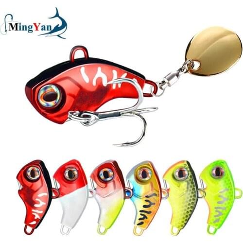 1Pcs Rotating Metal VIB Vibration Bait Spinner Spoon Fishing Lures 9g 13g 16g 22g Jigs Trout Winter Fishing Hard Baits Pesca