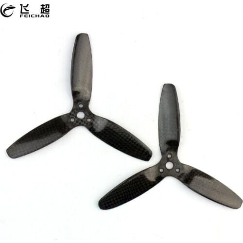 1 Pair FEICHAO 5042 3-Paddle Propeller Carbon Fiber Propellers Prop for Parrot Bebop Drone 3.0 RC Quadcopter Multi-Copter