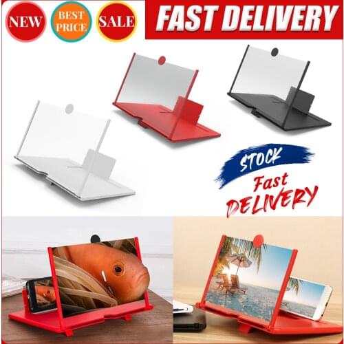 10 inch inch Folding Enlarged Phone Screen Magnifier Radiation Eye Protection 3D HD Video Amplifier Mobile Phone Stand Bracket