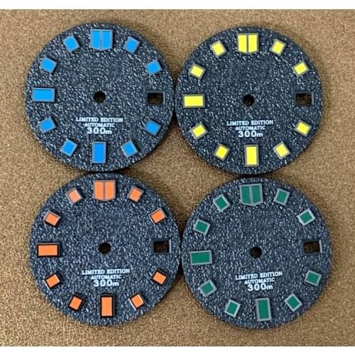 28.5mm Non-Luminous Watch Dial for NH35/36 Movement at 3 o'clock with S Logo