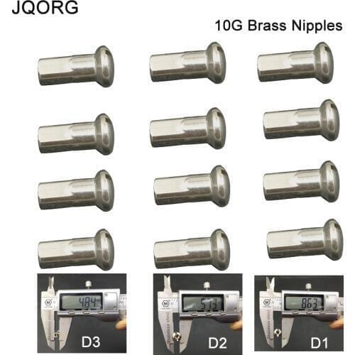 36 PCS A LOT 10G Spoke Nipples Brass Material 15mm Length Electric Motorcycle Wheel Spoke Nipples