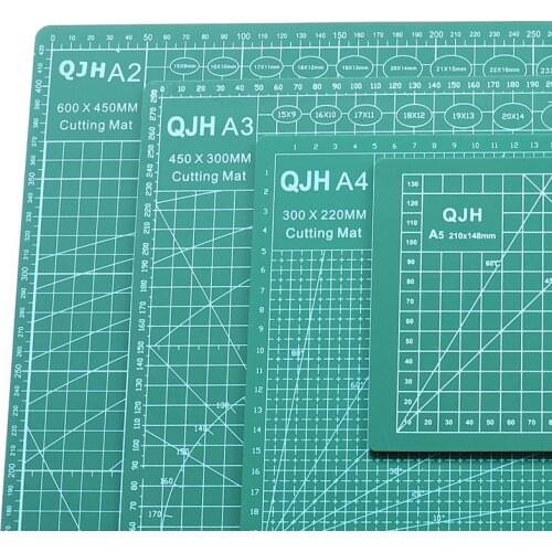 A1 A2 A3 A4 A5 PVC Cutting Board Multifunction Green Plate DIY Leather Craftwork Mat Tool Leather Likerss Good Helper
