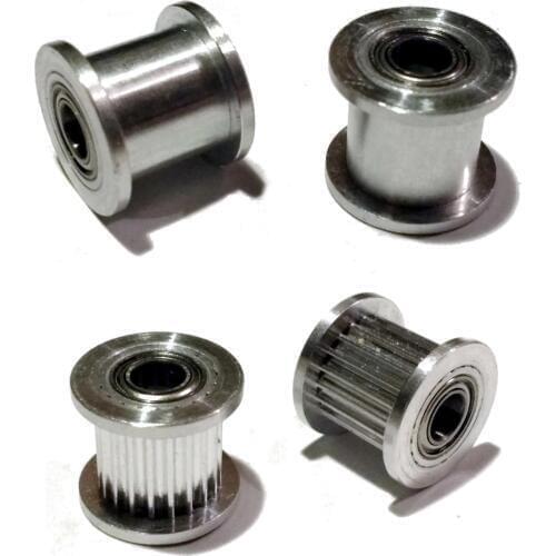 Free shipping 3D Printer GT2 Idler Pulley, Toothed and Smooth - 5mm Bore for 10mm wide belt