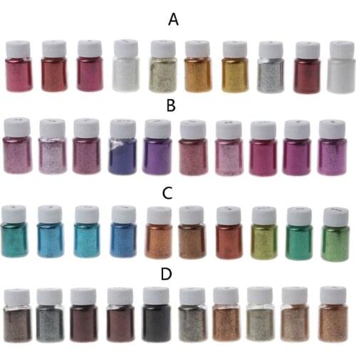 10 Colors Lasers Glitter Sequin Pigment Epoxy Resin Mold Fillings Jewelry Making