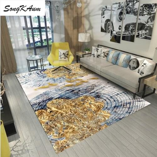 SongKAum 3D Modern Design Flannel Large Carpets child Non-slip Tatami customizable Mats Bedroom Home Lving Room Rug