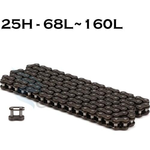 25H chain with Spare Master Link 47cc 49cc 2 Stroke Engine ATV Quad Go Kart Dirt Pocket Mini Motor Bike Motorcycle section68-160