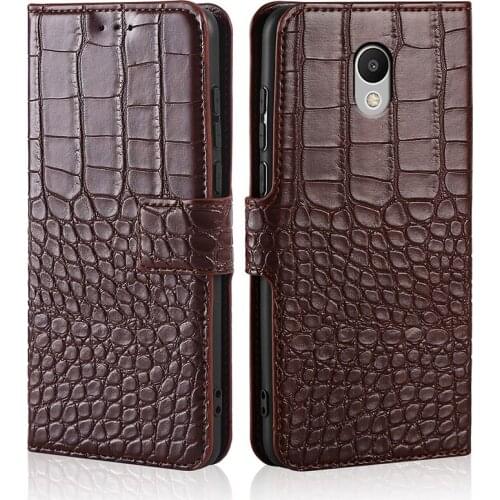 Phone Case for Meizu M6 Case Crocodile texture leather flip Case for Meizu M6 mini Case Cover