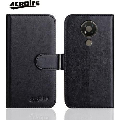 Fashion Leather Case For Nokia 1.4 2.4 3.4 5.4 2.3 3.2 2.2 1.3 5.3 4.2 6.2 7.2 Case Flip Soft Wallet Protective Cover Fundas